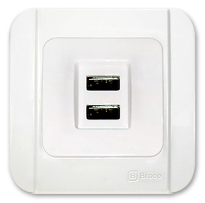 Broco Electrical - Dual USB Socket Outlet