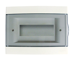 8 Modules Flush Mounting MCB Box Transparent Cover