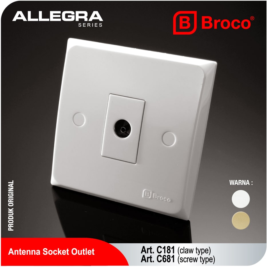 Broco Electrical - Antenna Socket Outlet