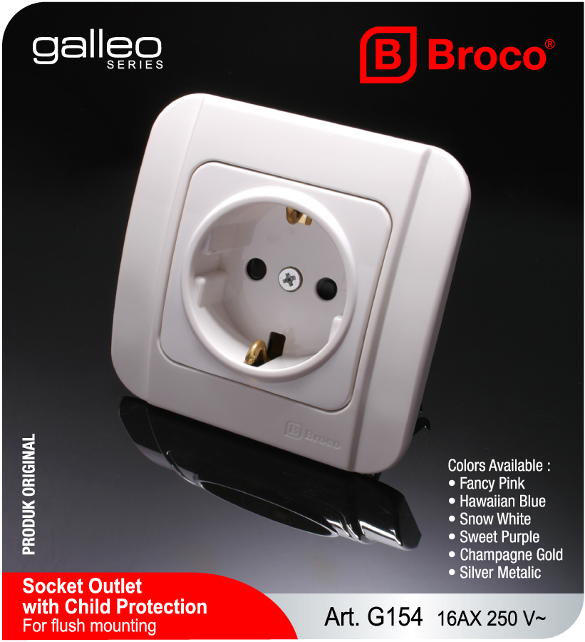 Broco Electrical - Socket Outlet with Child Protection