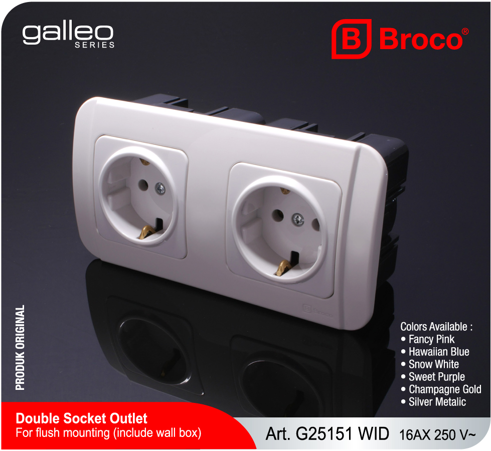 Broco Electrical - Double Socket Outlet