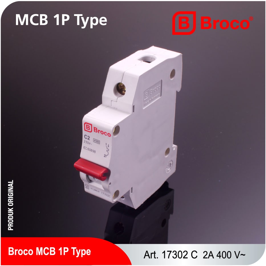 Broco Electrical - MCB 1P Type 2A