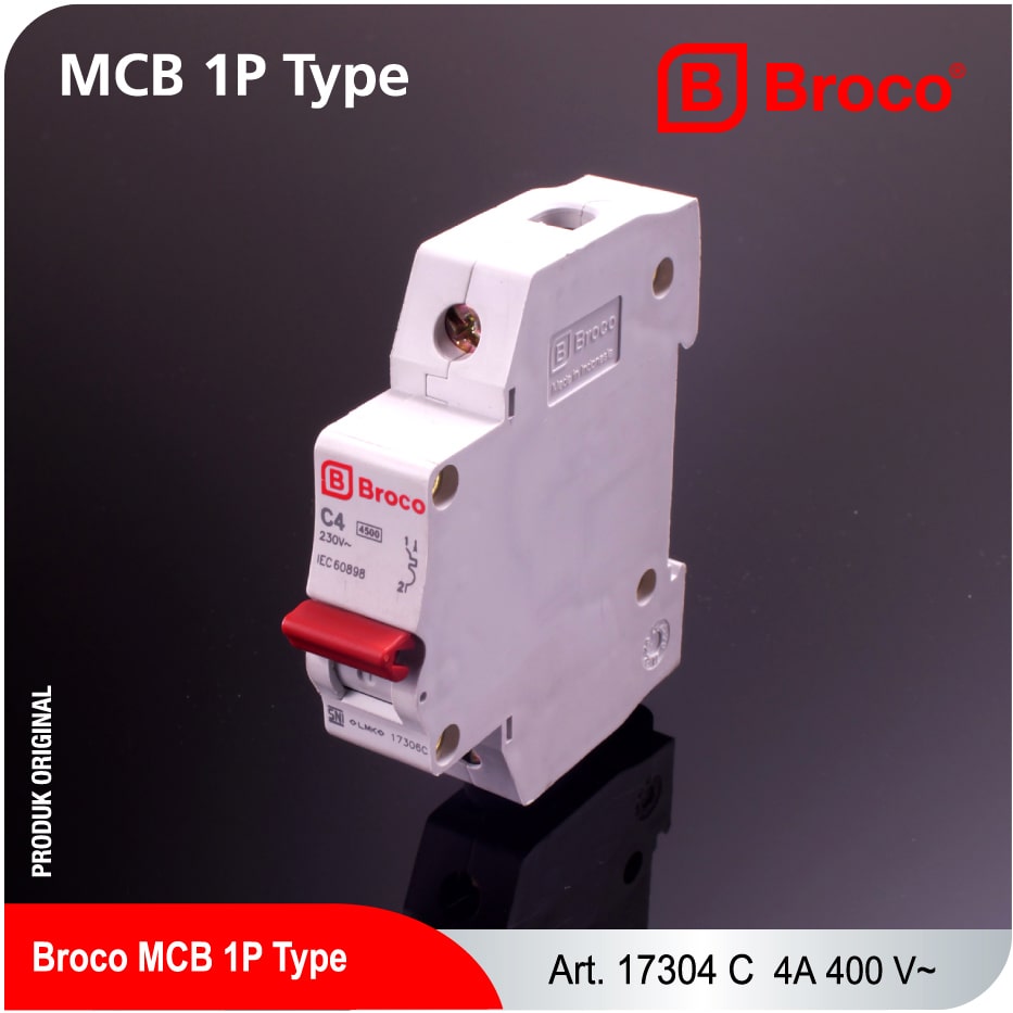 Broco Electrical - MCB 1P Type 4A