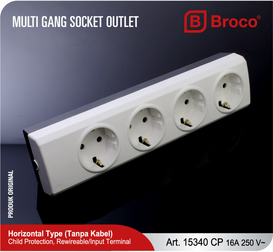 Broco Electrical - Horizontal Type Art 15340 CP