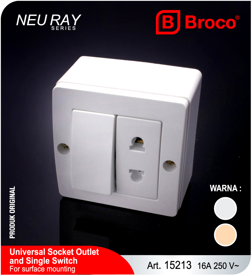Broco Electrical - Neu-Ray-Art15213-White