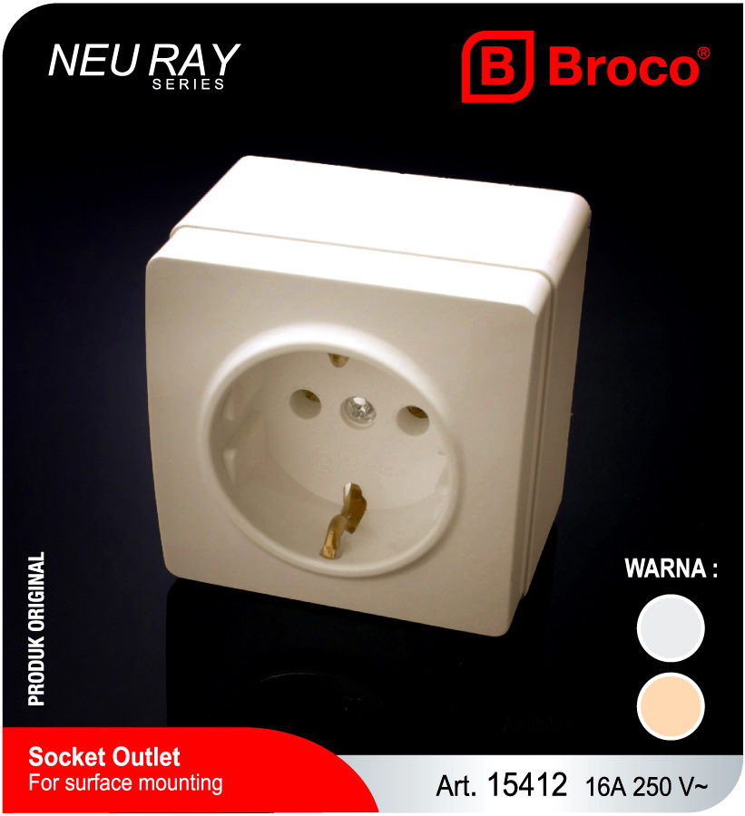Broco Electrical - Neu-Ray-Art15412-Cream