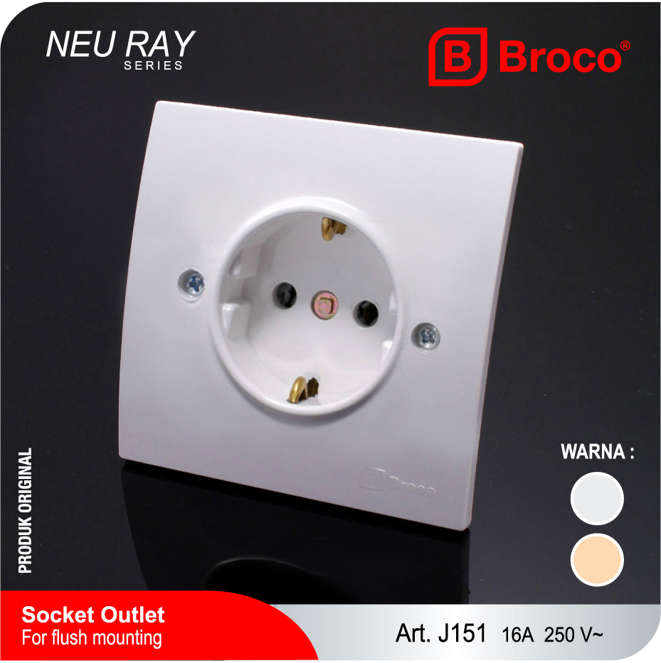 Broco Electrical - Neu-Ray-ArtJ151-White