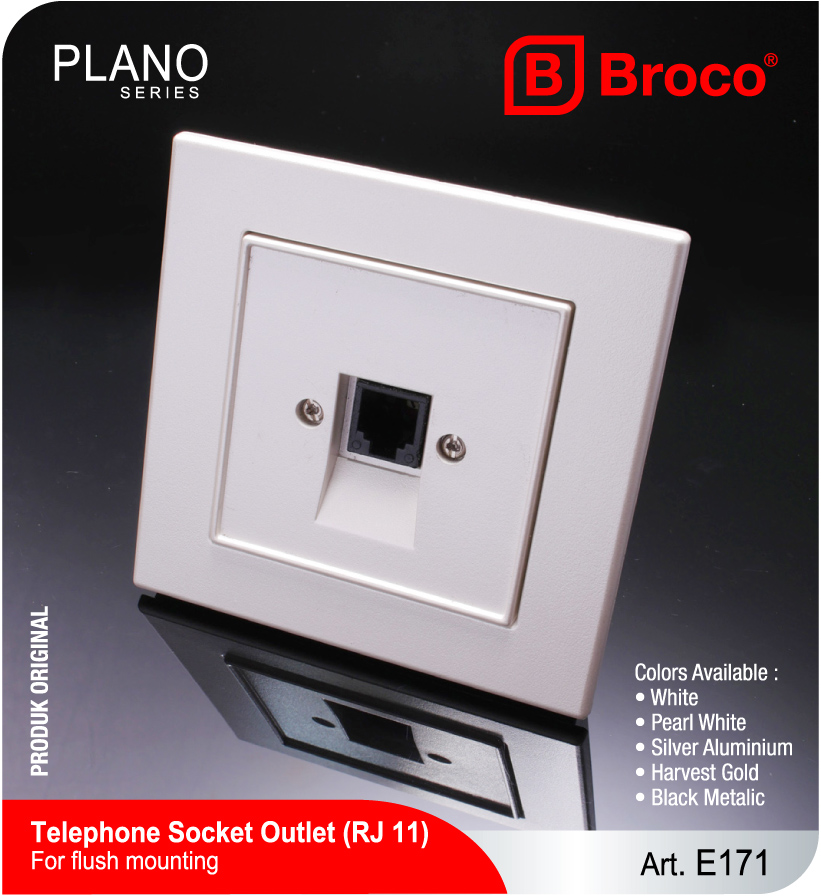Broco Electrical - Telephone Socket Outlet (RJ 11)